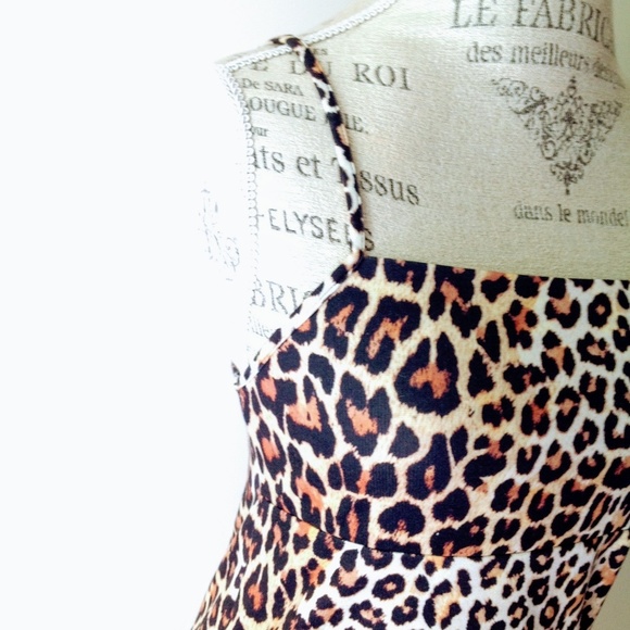 Zara | Cheetah Animal Print Mini Slip Dress - NWOT - Picture 2 of 8